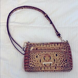 Brahmin Brown Croc-Embossed Shoulder Bag - NWOT